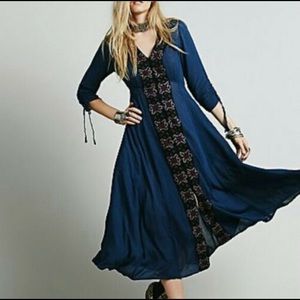 Free people journey to the horizon boho dress